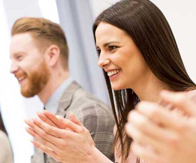 picture of happy employees 